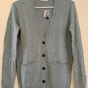 Gray Graduate Cardigan Sweater